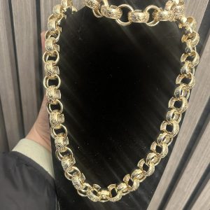 15mm Premium Soldered Link Belcher Set – Necklace & Bracelet