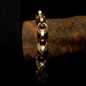Heavy 15mm Tulip Bracelet with Albert Clasp