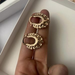 Rose Gold 2.5cm Creole Earrings