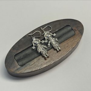 Ragdoll earrings -  Silver Rhodium plated