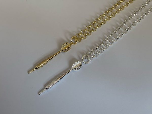 Premium gold filled Dart pendant and 5mm belcher chain - Image 2