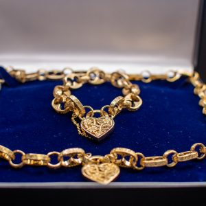 14k Gold-Filled Premium Vintage Button Lock Family Tree Set