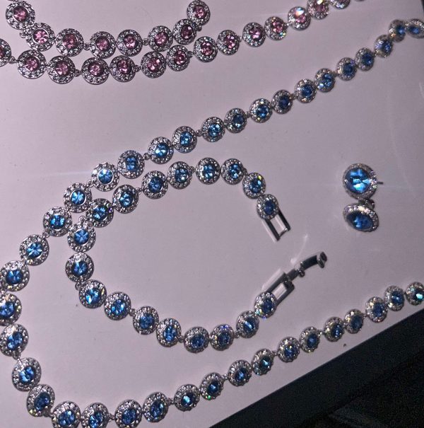 Silver Blue Tennis Jewellery Set - Image 2