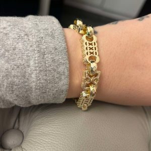 12MM Chunky Premium Stars and Bar Bracelet