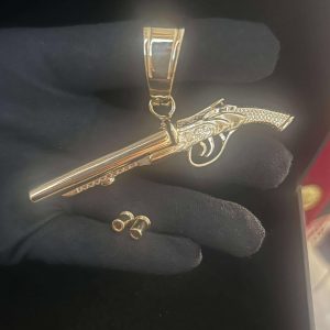 Shotgun Pendant with Pellets