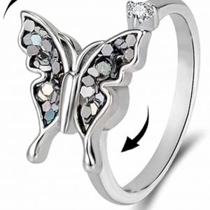 Twilight Butterfly Spinner Ring