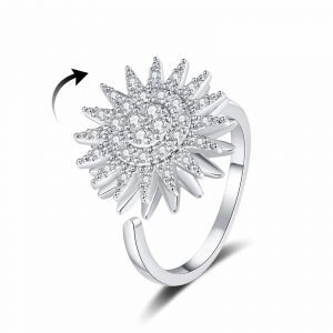 Stellar Sunburst Spinner Ring