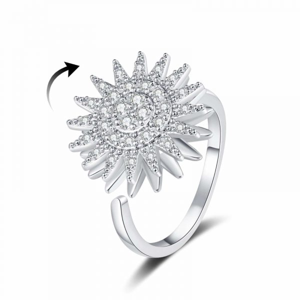 Stellar Sunburst Spinner Ring