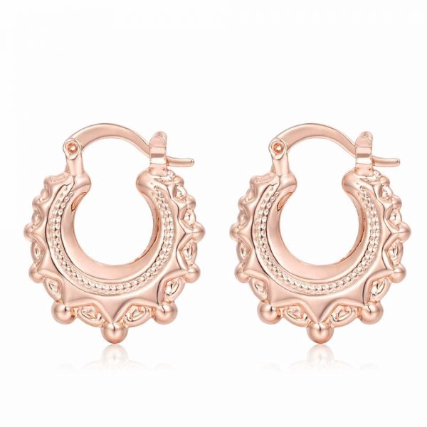 2cm Round Creole Earrings - Image 3
