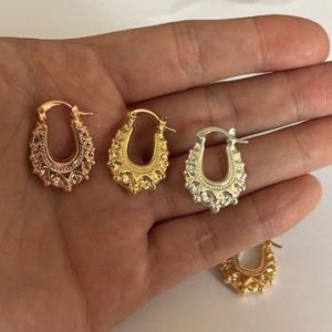 2cm S/M Oval Creole Earrings