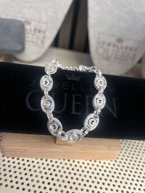 Premium Petite Button Spinning Heart Bracelet - Image 17