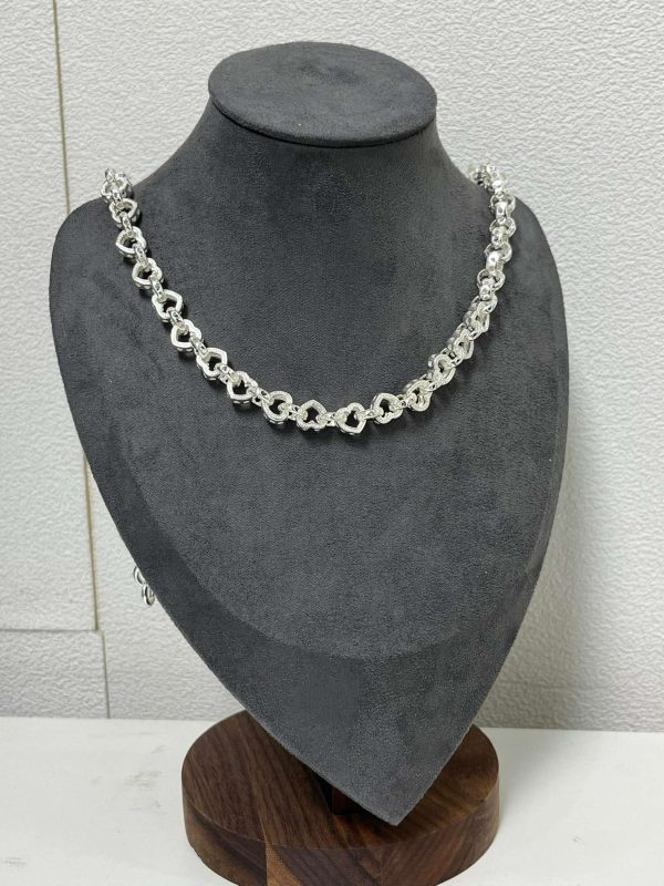 8mm Heart Belcher Necklace - Image 2