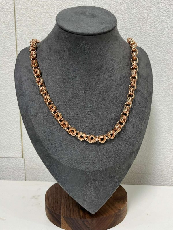 8mm Heart Belcher Necklace - Image 4