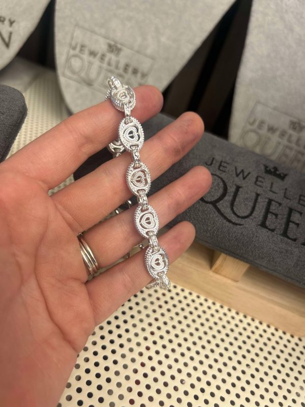 Premium Petite Button Spinning Heart Bracelet - Image 16