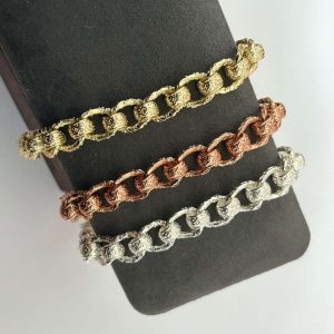 15mm Rollerball Bracelet– Gold, Silver, or Rose Gold