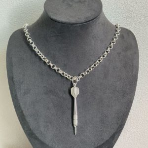 Dart Pendant with 5mm chain