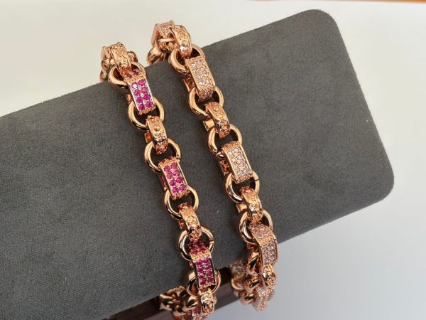 Rose Bright Pink Gypsy Bracelet
