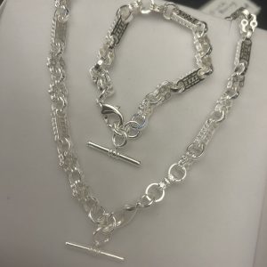 Premium Silver 8mm Stars and Bars Set