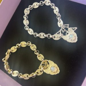 Premium Gold-Filled Petite Opal Button Bracelet