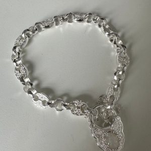 Silver Opal Petite Button Bracelet