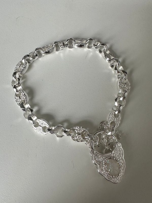 Silver Opal Petite Button Bracelet