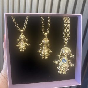 New Giant Ragdoll Pendant Necklace on 8mm Belcher Chain