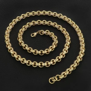 8mm Iced-Out 24-Inch Premium Gold-Filled Luxury Chain