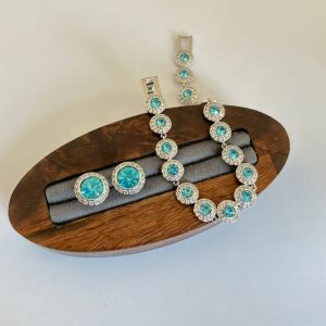 Aquamarine Tennis Set – 3-Piece Set
