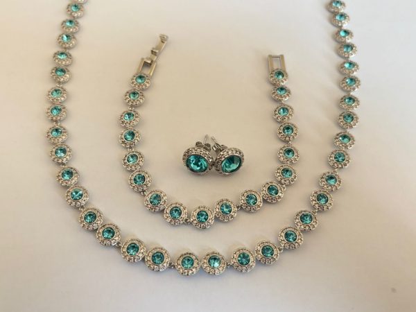 Aquamarine Tennis Set – 3-Piece Set - Image 2