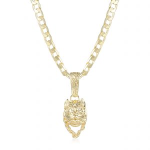 Premium Bulldog Pendant with Luxury 6mm Cuban Chain - Gold Filled