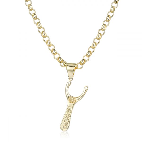 Milbro Premium Catapult Pendant & Chain - Gold-Filled
