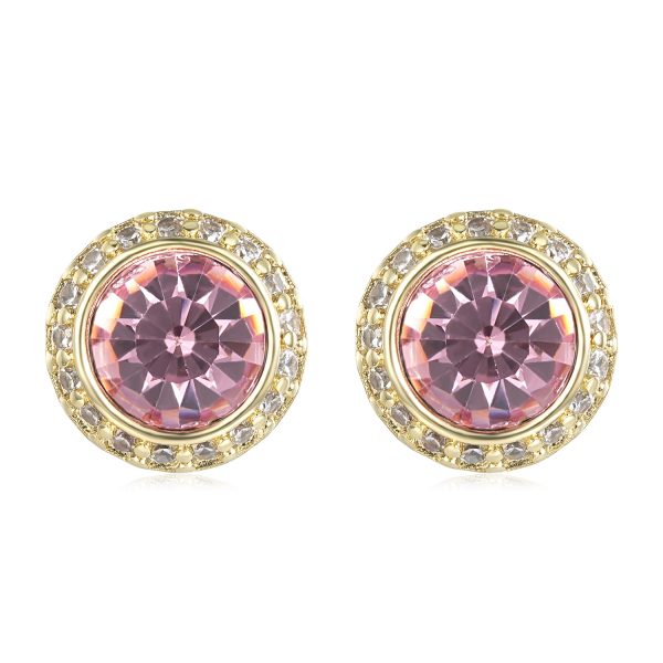 Premium Gold and Pink Stone Tennis Set - Image 3