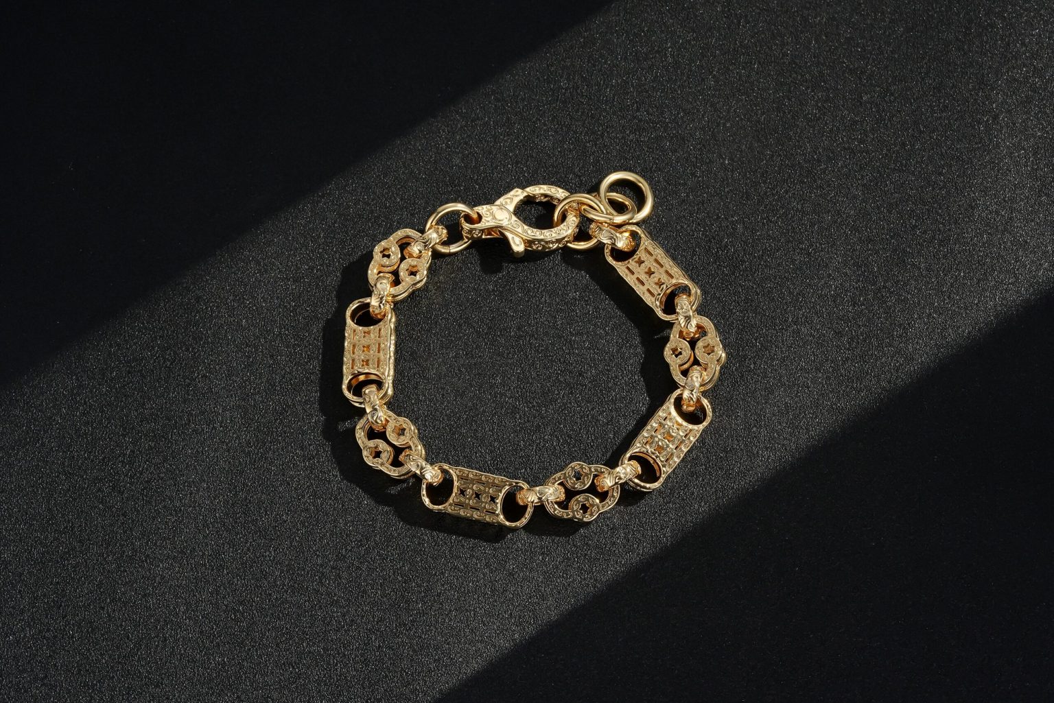 10mm Patterned Stars and Bars Bracelet- all colours