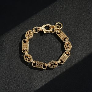 10mm Patterned Stars and Bars Bracelet- all colours
