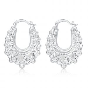 3cm Silver Creole Earrings