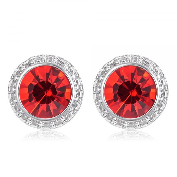 Silver Red Stone Crystal Tennis Set - Image 5