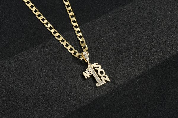 Number 1 Son Premium Gold-Filled Necklace - Image 2