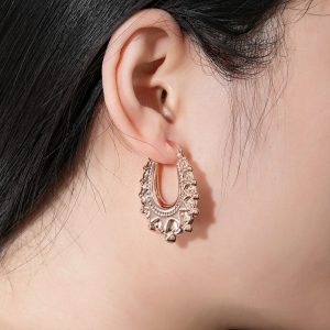 3cm Rose Gold Creole Earrings