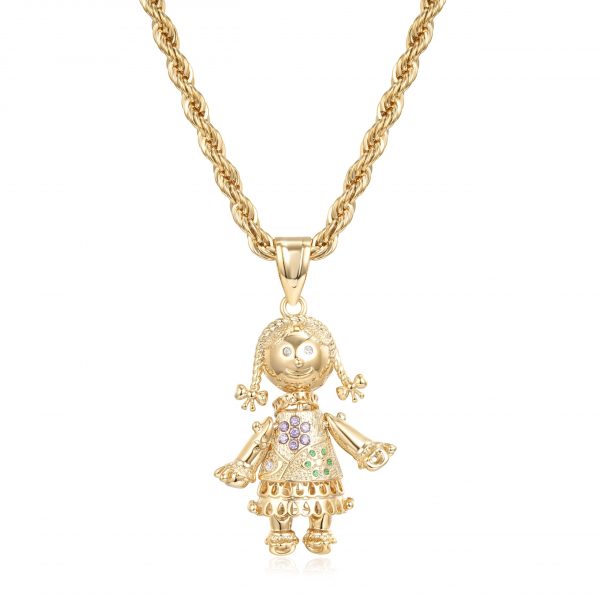 Premium Gold-Filled Ragdoll Necklace - Image 4
