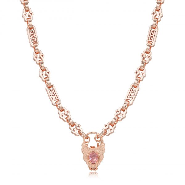 Rose Gold Premium Medium Stars and Bars with Pink Lock Set - Image 6