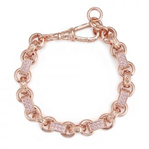 Premium Rose Gold and Pink Gypsy Bracelet
