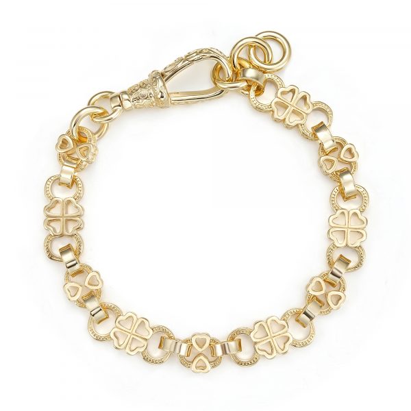 Premium Gold-Filled Clover Bracelet