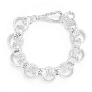 15mm Silver Belcher Bracelet with Albert Clasp