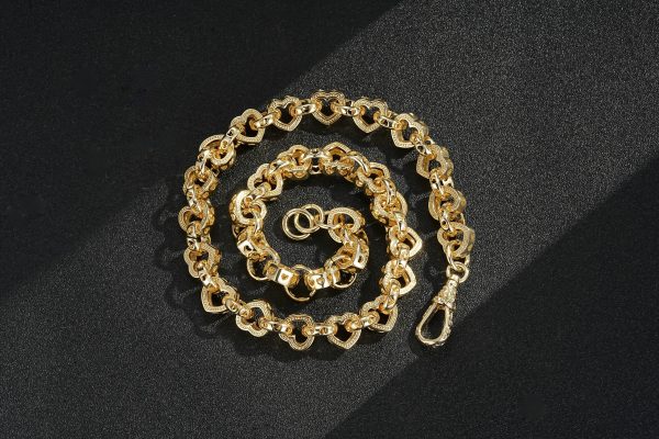 Premium Gold-Filled Heart Belcher Set - Image 2