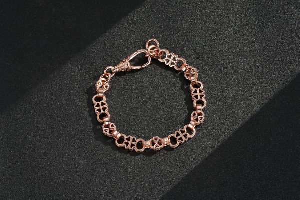 Premium Rose Gold Clover Bracelet - Image 2