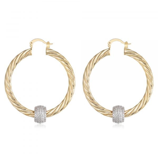 45mm Ball Hoop Earrings