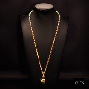 Plain Boxing Glove Pendant on 4mm Belcher Chain