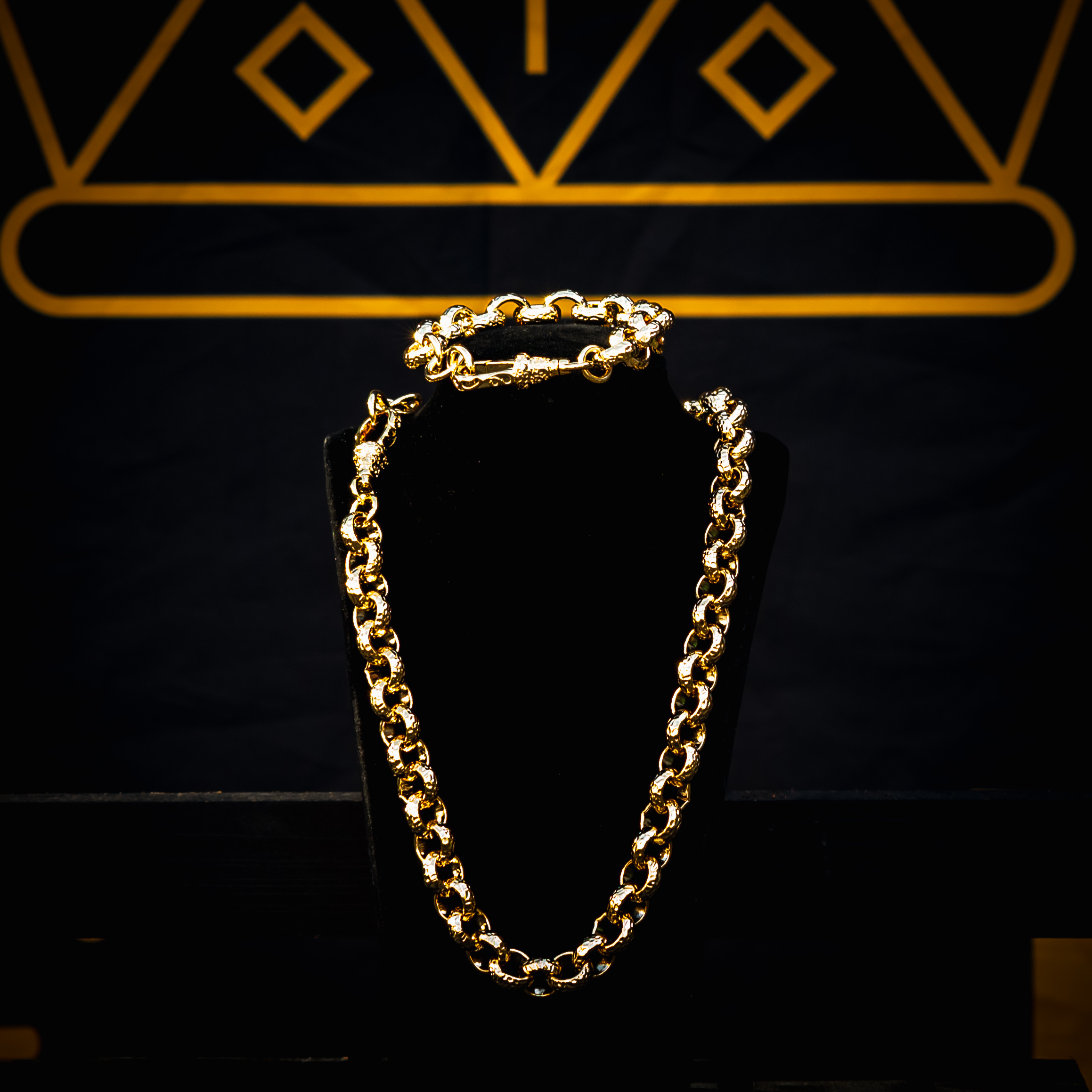 12mm Luxury Belcher Set with Albert Clasp – Child Size