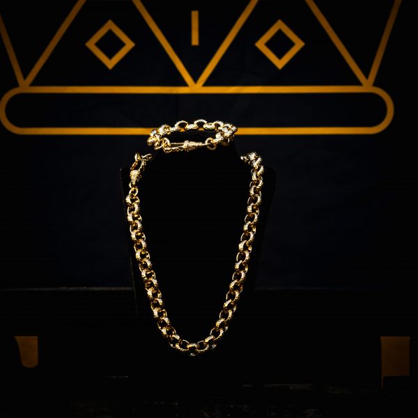 Luxury 24 Inch Gold-Filled Belcher Necklace with Albert Clasp - Image 3