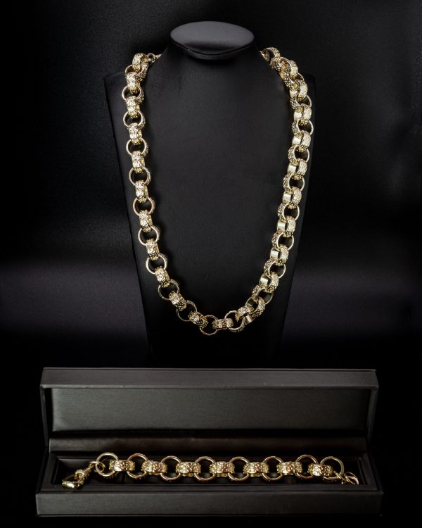 Premium 9ct 15mm Gold-Filled Belcher Set